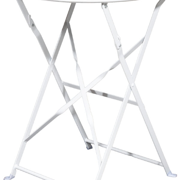 PAPERFLOW opklapbare tuintafel EDEN, rond, wit