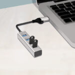 LogiLink USB 3.0 Hub, 4 poorten, 4x USB-A, zilver