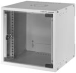 LogiLink 10 inch wandkast SoHo, 4HE, lichtgrijs