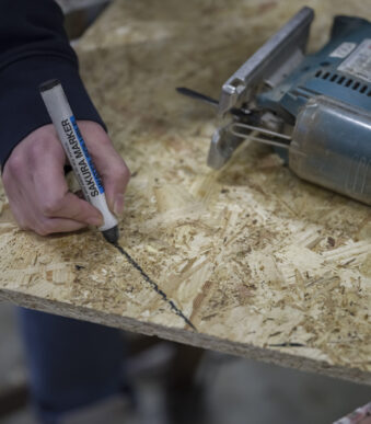 SAKURA krijtstift op wasbasis, wateroplosbaar, zwart