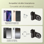 LogiLink Magnetische Smartphone Cameragreep met LED-Licht