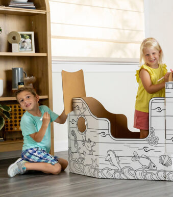 Fellowes Bankers Box XL Speelkarton Piratenschip, golfkarton