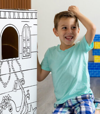 Fellowes Bankers Box XL Speelkarton Piratenschip, golfkarton