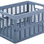 Opvouwbare stapelkrat PP 32,5 liter blauw