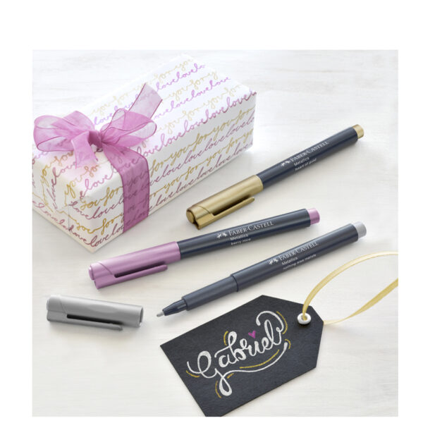 Faber-Castell Metallic stiften 12 stuks in kartonnen etui