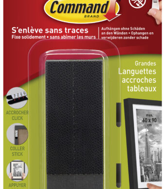 3M Command montagestrips voor afbeeldingen, maat L, zwart