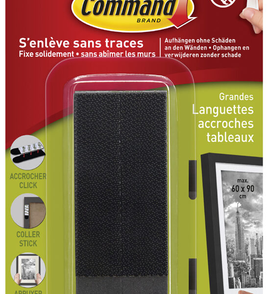 3M Command montagestrips voor afbeeldingen, maat L, zwart