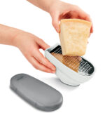 Metaltex Universele Rasp Trio-Box met 3 inzetstukken, grijs/wit