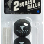 TALBOT torro Squashballen, blauw punt, snel, 2 stuks