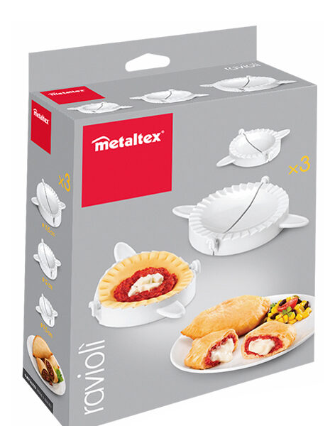 Metaltex Ravioli- en Pastavormer Set - 3 Stuks