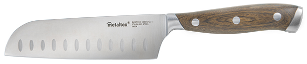Metaltex Santoku mes Heritage met houten handgreep, 250 mm