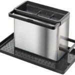 Metaltex Tidytex INOX gootsteenorganizer, zilver/zwart