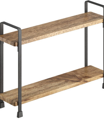 Metaltex York Lava kruidenrek 2 etages mat zwart