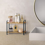 Metaltex York Lava kruidenrek 2 etages mat zwart