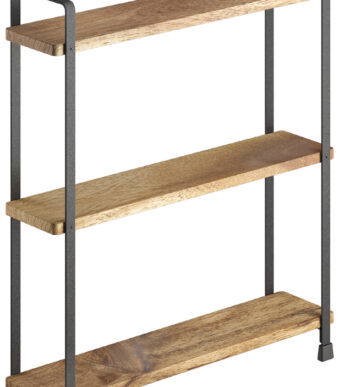 Metaltex York kruidenrek 3 etages zwart acaciahout