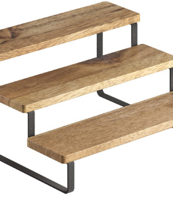 Metaltex kruidenrek York LAVA, 3 treden, industriële stijl