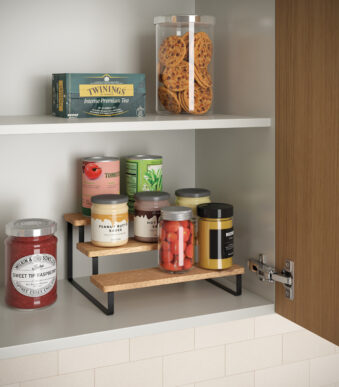 Metaltex kruidenrek York LAVA, 3 treden, industriële stijl