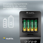 VARTA LCD Smart Oplader+ met 4x AA oplaadbare batterijen