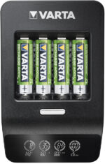 VARTA LCD Ultra Fast batterijlader met 4 AA batterijen