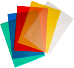 Pavo showmap A4, PP, 0,12 mm, gestructureerd, gekleurd, 50 stuks