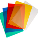 Pavo showmap A4, PP, 0,12 mm, gestructureerd, gekleurd, 50 stuks