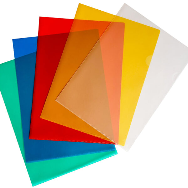 Pavo showmap A4, PP, 0,12 mm, gestructureerd, gekleurd, 50 stuks