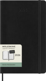 MOLESKINE Weekagenda 2026, L/A5, Softcover, zwart