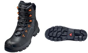 uvex 2 VIBRAM winterlaarzen met veters S3, zwart/oranje, maat 44.