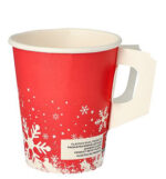 STARPAK kartonnen drinkbekers met handvat Winter Time 0,2L