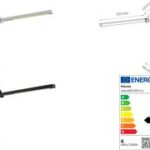 Hansa LED-bureaulamp Cascade met standvoet, wit