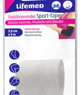 Lifemed stabiliserende sporttape, 38 mm x 3,0 m