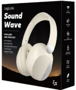 LogiLink BT 6.0 Headset SOUND WAVE, Bluetooth, crème