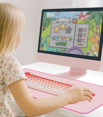 LogiLink Muismat XXL, 700 x 300 mm, roze