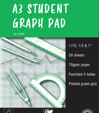 Clairefontaine millimeterpapier Student Graph Pad, A3-formaat