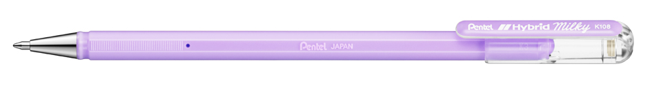 Pentel Gel-rollerball Hybrid Milky, 0,4 mm, pastelviolet