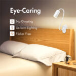 LogiLink LED-leeslamp met klemvoet, wit