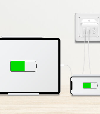 LogiLink USB-stopcontactadapter, 1x USB-A, 1x USB-C, 65 Watt