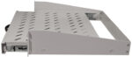 LogiLink 19 inch legbord met handgreep, 2 HE, uitschuifbaar, lichtgrijs