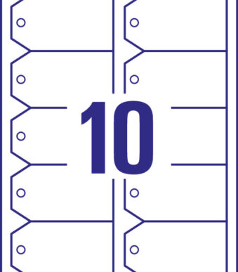 AVERY Zweckform Labels Karton, 220 g/m², 90 x 50 mm, wit