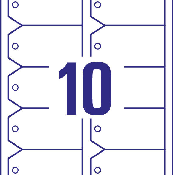AVERY Zweckform Labels Karton, 220 g/m², 90 x 50 mm, wit