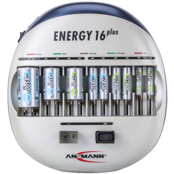 ANSMANN Energy 16 plus batterijlader met 2 USB-poorten