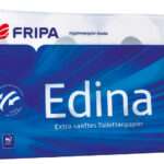 Fripa Edina Toiletpapier 4-laags, hochwit, 8 rollen
