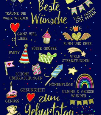 SUSY CARD Verjaardagskaart 'Wishes