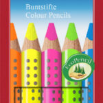 Faber-Castell driehoekige kleurpotloden Jumbo GRIP Neon, 5 stuks