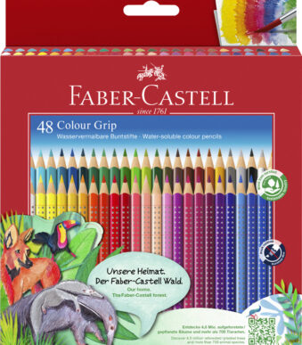 Faber-Castell driehoekige kleurpotloden Colour GRIP, 48 stuks