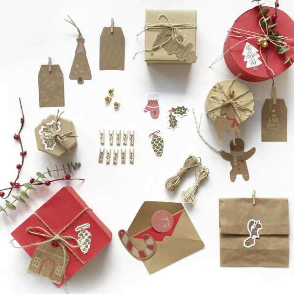 Folia verpakkingsset Classic 44-delig cadeaupapier accessoires