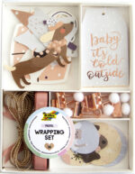 Folia cadeauverpakking set pastel, 38-delig