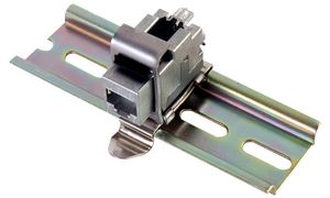 Geleideraildapter IP20 voor AMJ-modules cat.6