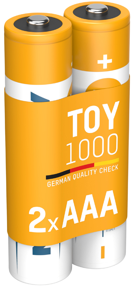 ANSMANN Toy NiMH Oplaadbare Batterijen AAA 1000 mAh, 2 stuks ANSMANN Toy NiMH Oplaadbare Batterijen AAA 1000 mAh, 2 stuks