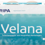Fripa Velana toiletpapier, 3-laags, bruin